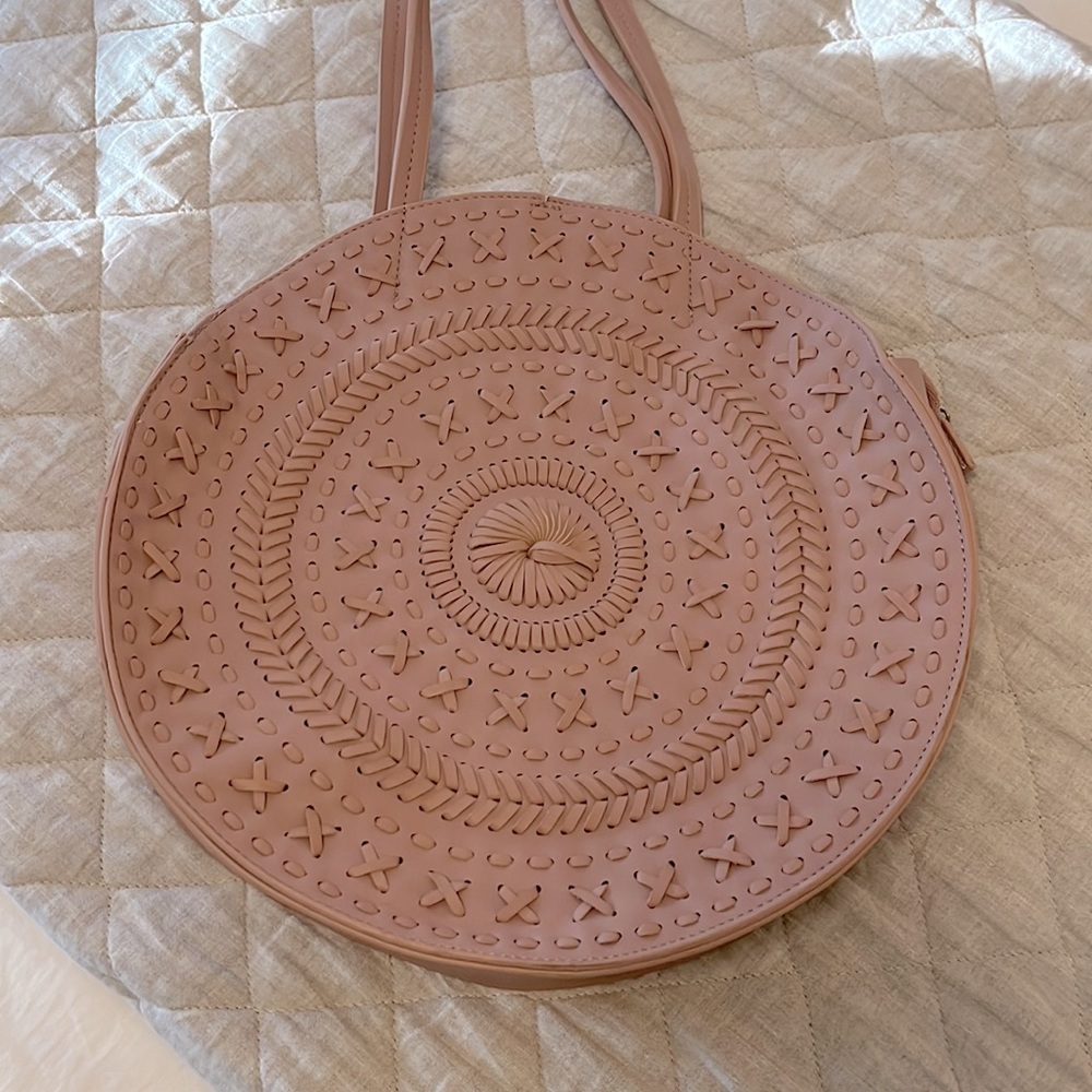 Anthropologie Kelsey Woven Bag in Nude